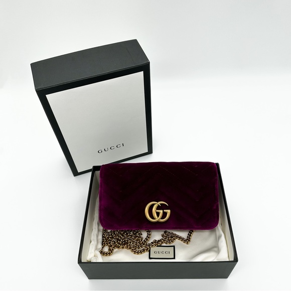 GUCCI Marmont Velvet super mini crossbody bag - Picture 10 of 12